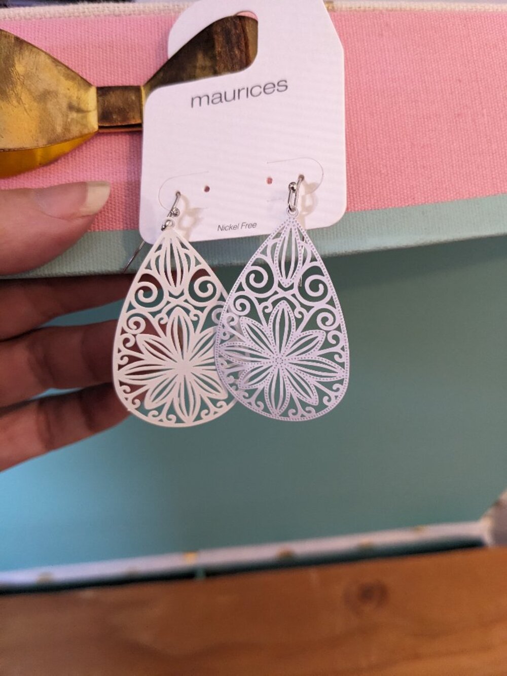 Maurice's NWT Teardrop Filigree Earrings